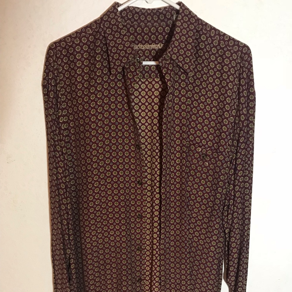 Vintage men’s victor Emanuel button up